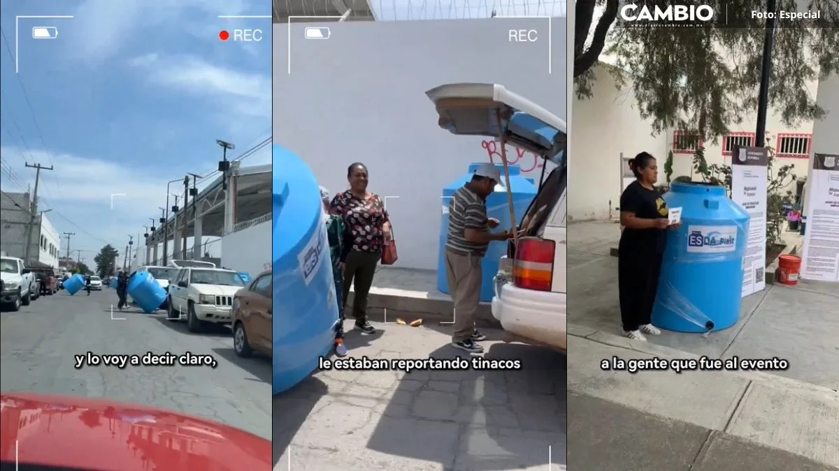 Sigue show de los tinacos azules: Beneficiarios fueron a arranque del PRIANRD, acusa Toño López en VIDEO