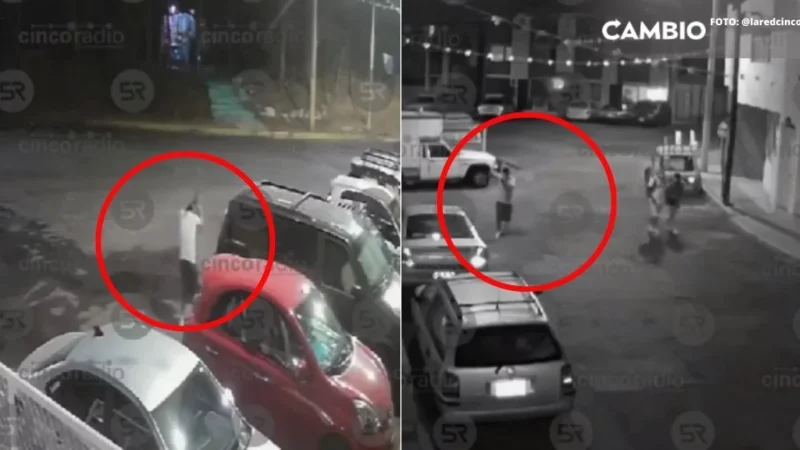 VIDEO: Trío de borrachos vandaliza autos estacionados en Amalucan