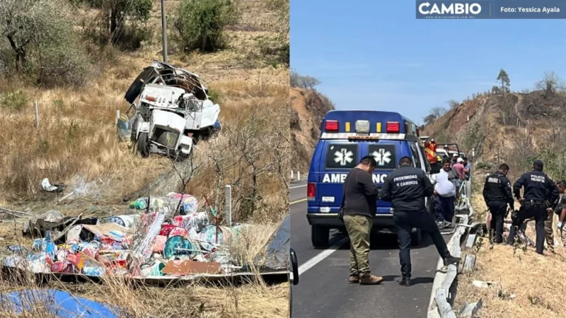 Chofer de camión muere tras fatal accidente en la autopista Siglo XXI