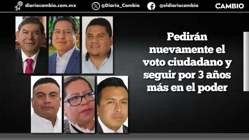 Seis alcaldes encabezados por Pedro Tepole buscarán reelegirse en la región de Tehuacán