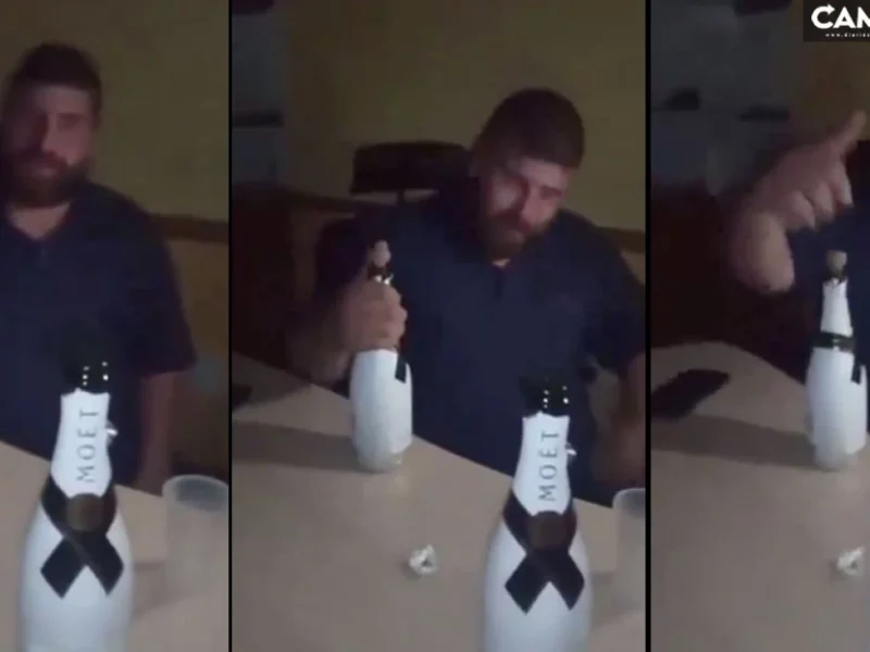 Captan a candidato del PT en Piaxtla embriagándose con botellas de Moét (VIDEO)