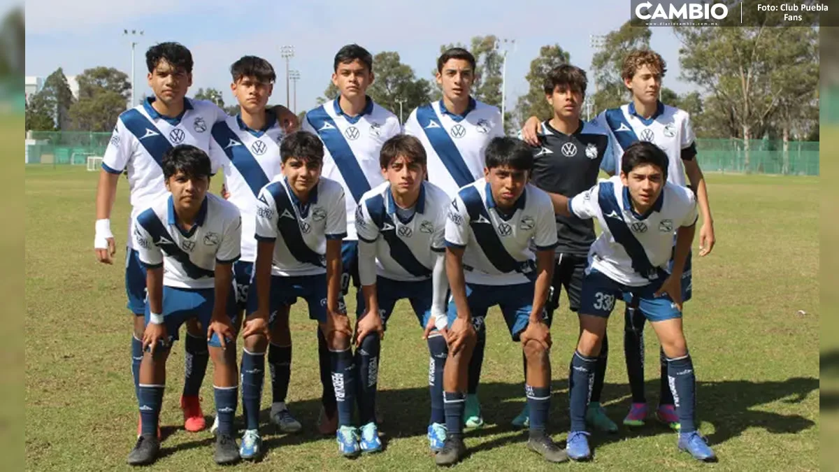¡Venga enfranjaditos! Club Puebla Sub 14 participará en la Liguilla