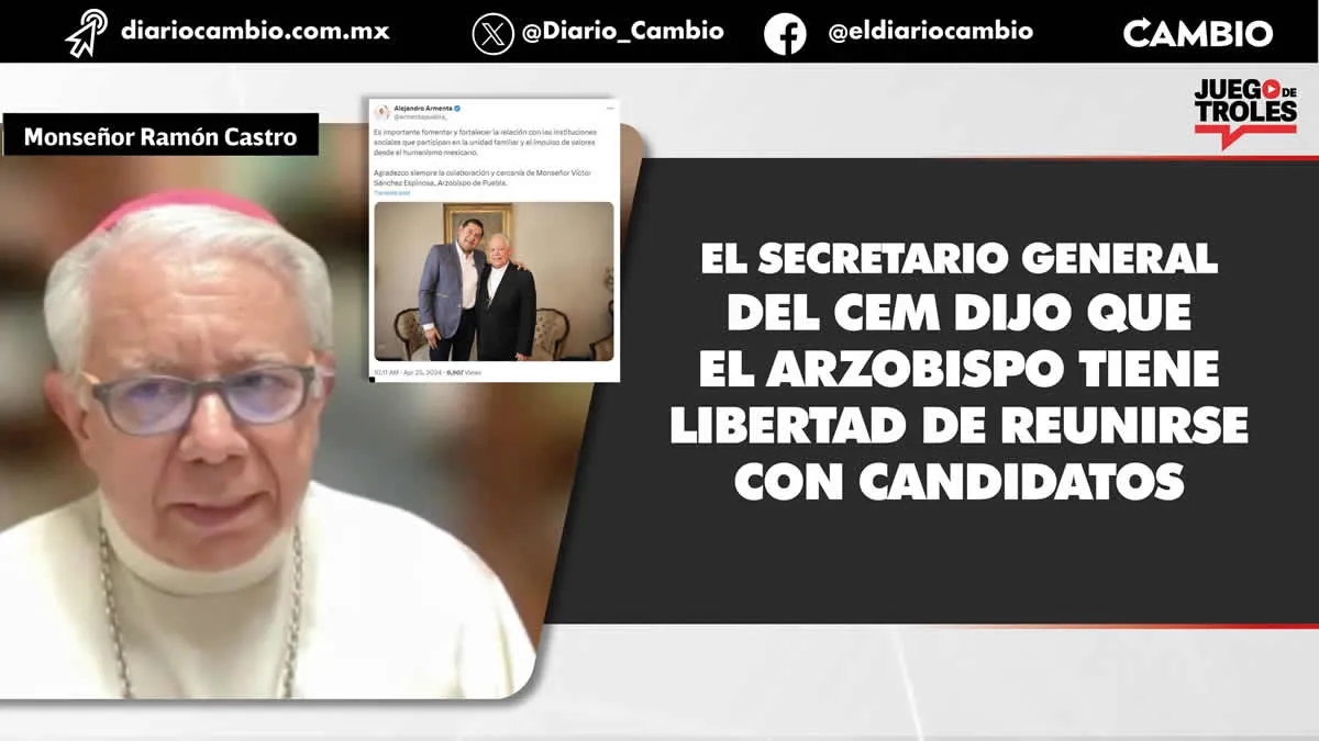 Conozco a Víctor Sánchez y sé que trató con el candidato de Morena los puntos de vista del catolicismo: Episcopado Mexicano ante la reunión