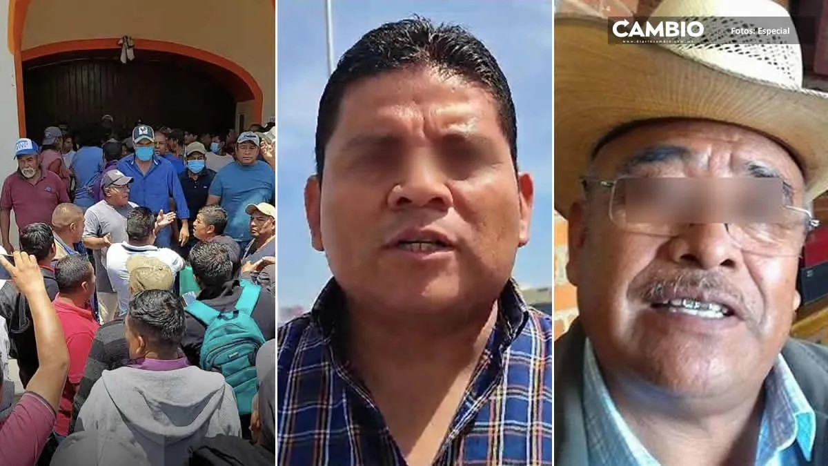 En Ajalpan, gente de Sergio Sandoval se enfrenta vs pobladores que respaldan a Nacho Salvador