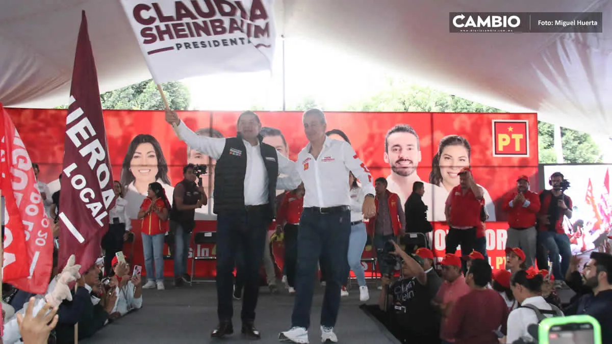 Fracasa mitin del PT con candidatos de la coalición en el Sur de la capital poblana