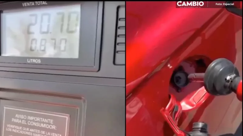 ¡Qué transas! Exhiben a gasolinera de Costco en Puebla: bomba cobra sin cargar (VIDEO)