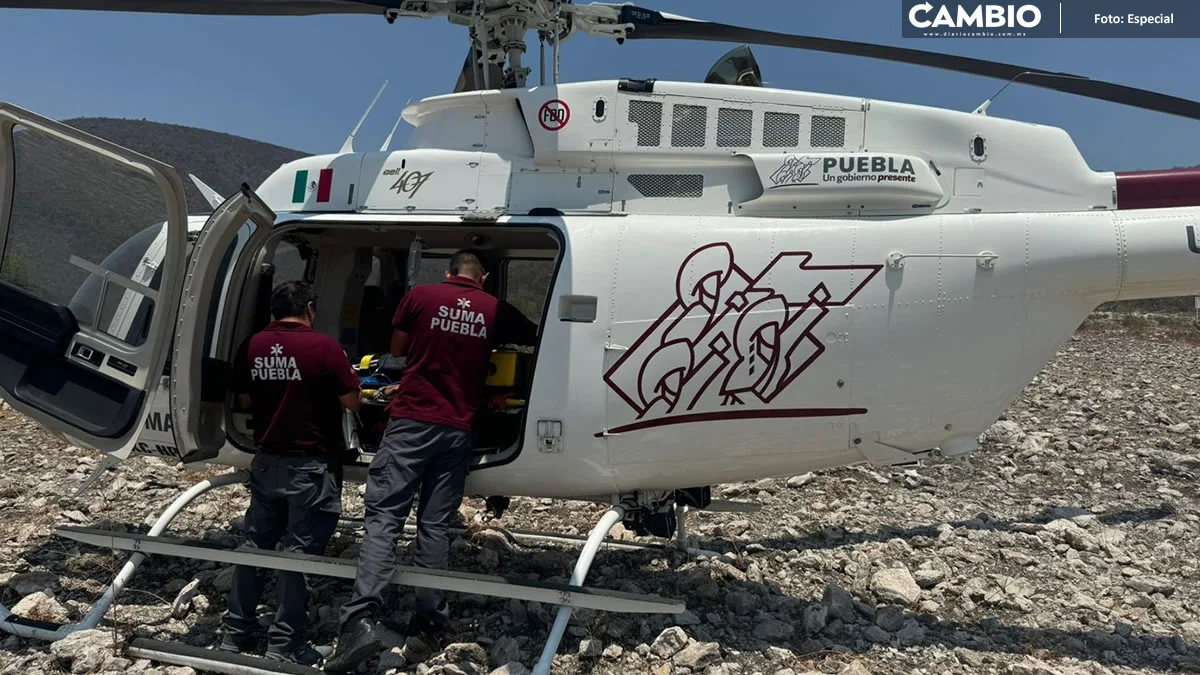En helicóptero, trasladan a hermanitos lesionados en fatal accidente de Huehuetlán, informa Aquino