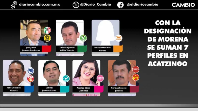 La lucha por la tierra de nadie: Siete candidatos  se disputarán el Ayuntamiento de Acatzingo