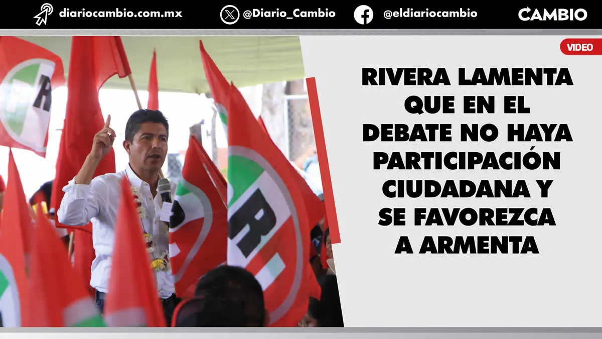 Lalo Rivera lamenta formato aburrido del debate y acusa mano negra del IEE
