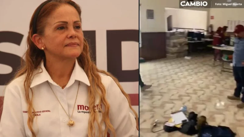 Asaltan mapachera de Morena en San Ramón: Olga reconoce que sí es de ellos (VIDEO)