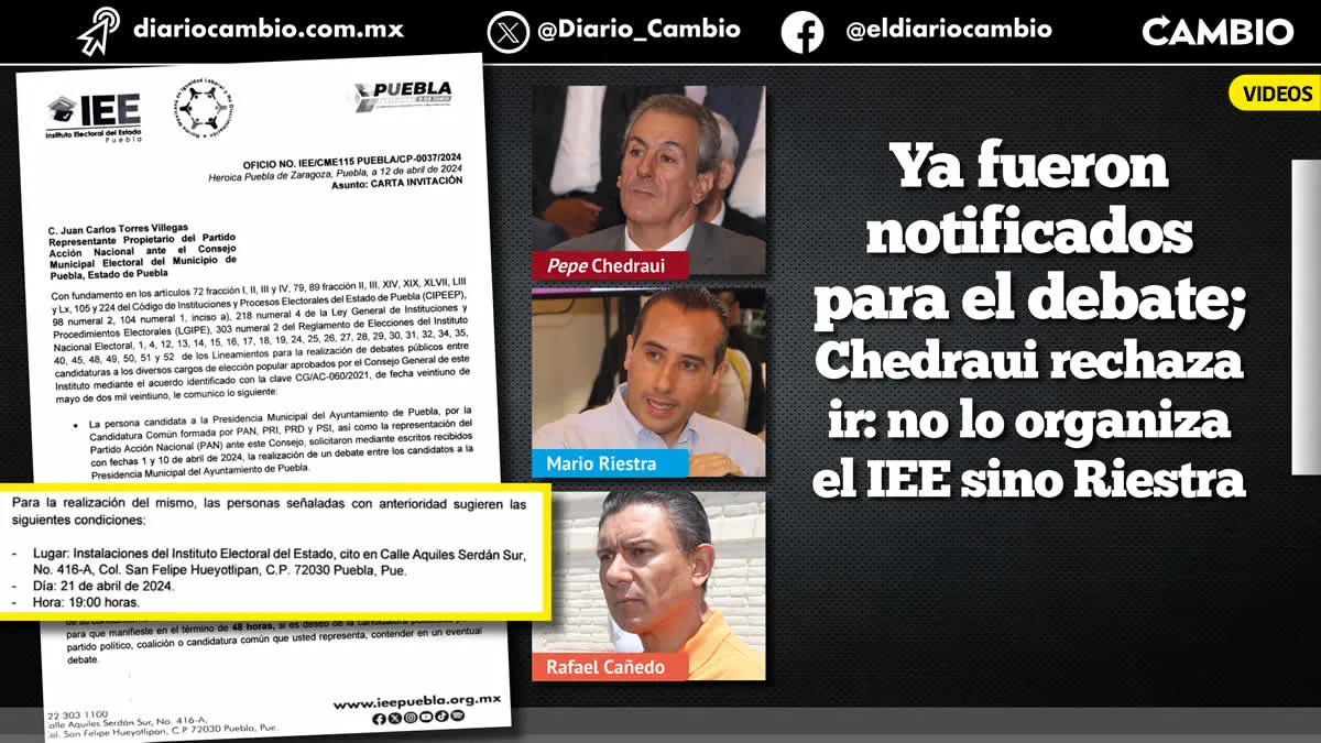 No habrá debate municipal: Pepe Chedraui dice NO a propuesta del IEE