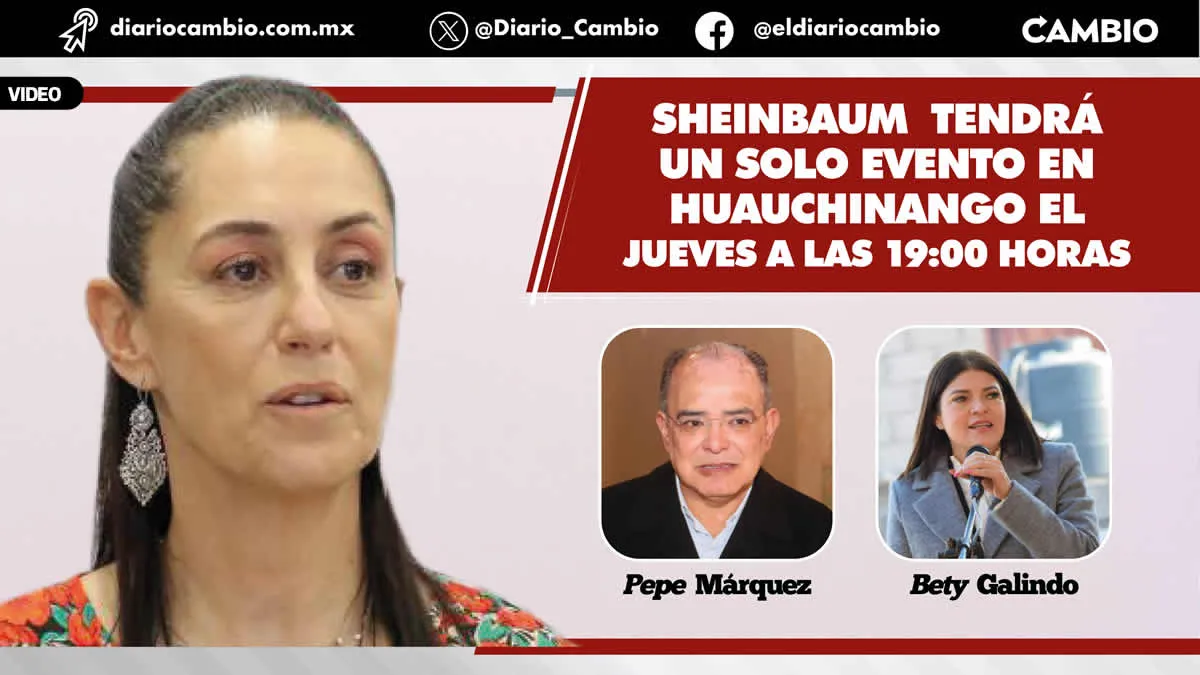Cancela Sheinbaum visita a Zacatlán ante el desprestigio de los Márquez y divisiones en Morena