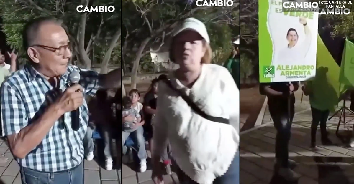Vecinos de Constituyentes exponen el estado deplorable de un parque durante recorrido de campaña de Pedro Tepole (VIDEO)
