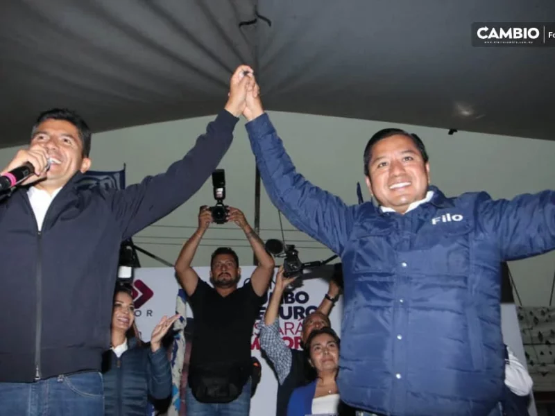 Ni una lluvia nos va a detener: Filomeno Sarmiento durante cierre en Cuautlancingo