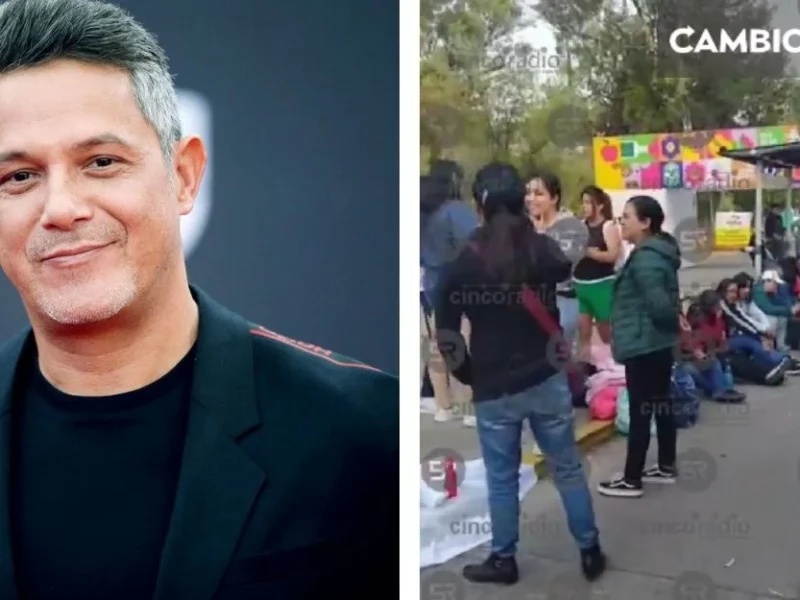 ¡Madrugando! Así luce la fila de fans de Alejandro Sanz para verlo en la Feria de Puebla (VIDEO)