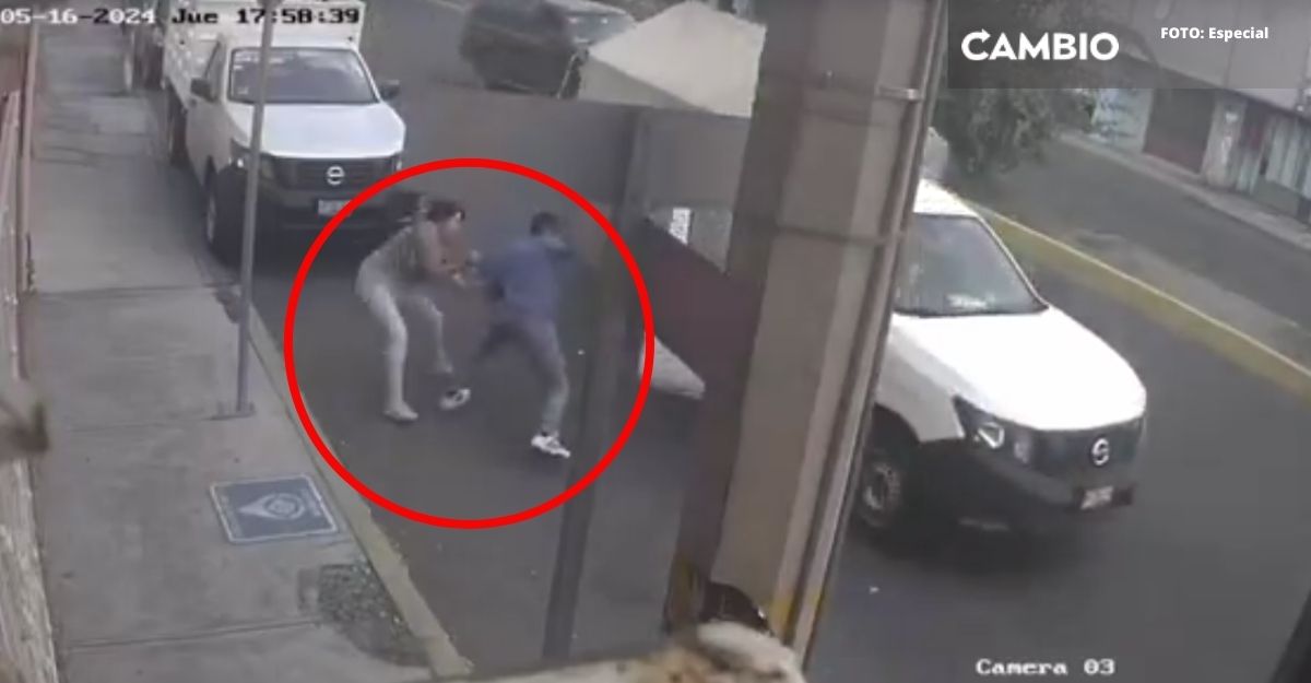Captan a trabajadores de tienda de pinturas asaltando a una mujer en Santiago Momoxpan