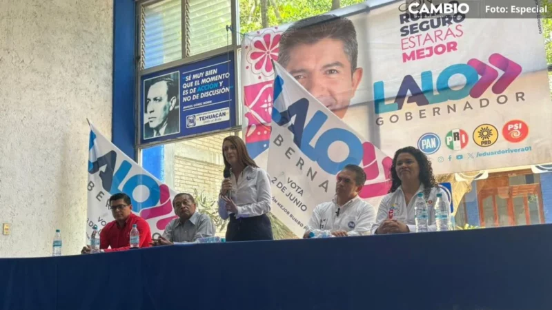 Violencia electoral acecha a candidatos del PRIANRD, acusa Augusta Díaz desde Tehuacán