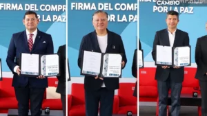 Candidatos a la gubernatura firman ‘Compromisos por la Paz’ en la Ibero Puebla