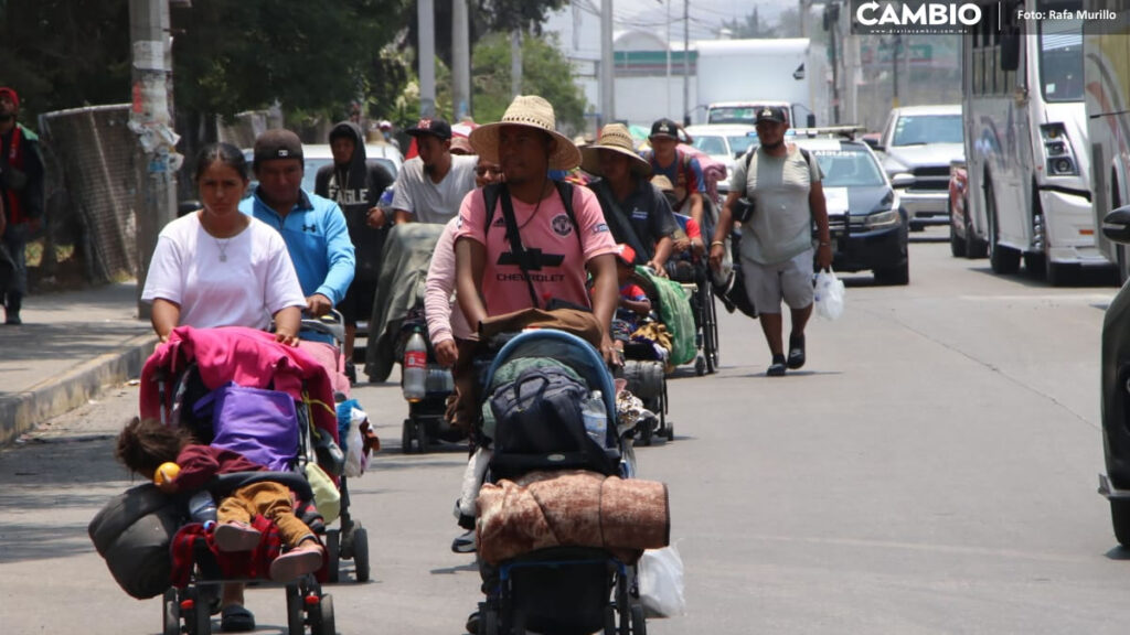 Avanza Caravana Migrante por Puebla en busca del sueño americano (VIDEO)