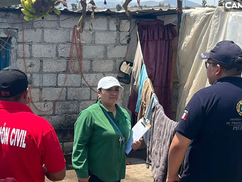 Protección Civil realiza recorridos por Cañada Morelos tras afectaciones que dejó la fuerte lluvia