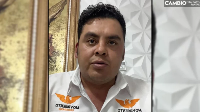 Candidato de MC a la alcaldía de Huejotzingo denuncia amenazas contra él y su familia