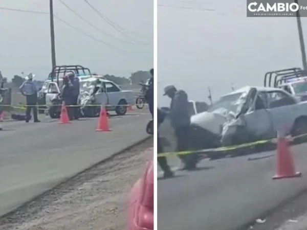 ¡El susto de su vida! Conductor choca vs tractor agrícola en la federal El Seco-Zacatepec (VIDEO)