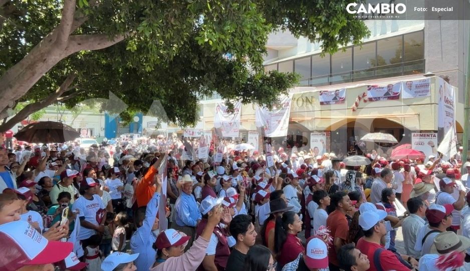 Con Nacho Mier y Armenta, Alejandro Barroso realiza gran cierre de campaña en Tehuacán
