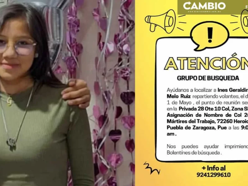 Intensifican búsqueda de la quinceañera Inés Melo: familiares reparten boletines en la Mártires del Trabajo