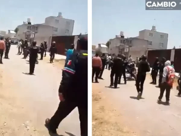 Se enfrentan a golpes vendedores ambulantes de la 28 de Octubre en Castillotla (VIDEO)