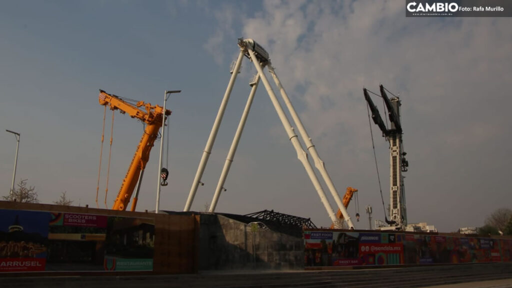 FOTOS: Así avanzan los trabajos para reactivar la Estrella de Puebla en el parque Sendela