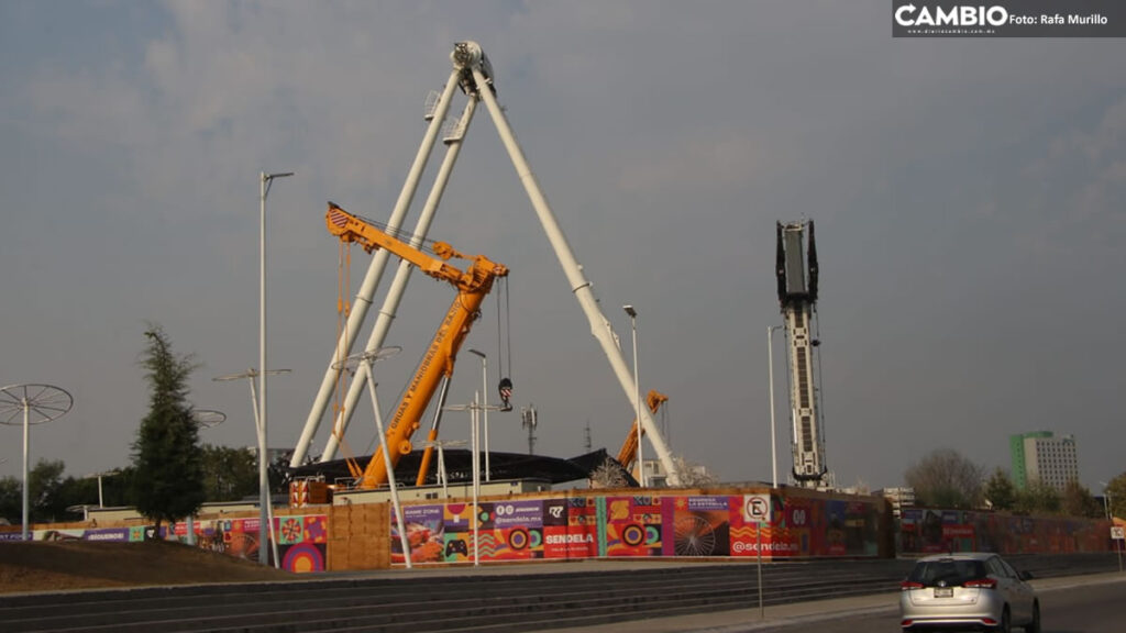FOTOS: Así avanzan los trabajos para reactivar la Estrella de Puebla en el parque Sendela