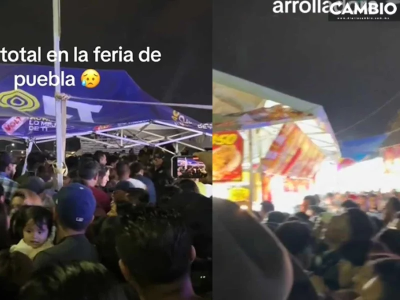 ¡Caos total! Fans abarrotan concierto para La Arrolladora en la Feria de Puebla (VIDEO)