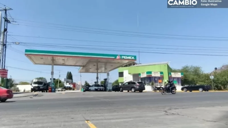 ¡Tirando plomo! Así llegaron asaltantes a gasolinera en Tehuacán