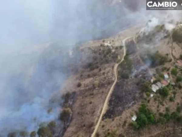 Alumnos se quedan una semana sin clases por incendios forestales en Zacatlán