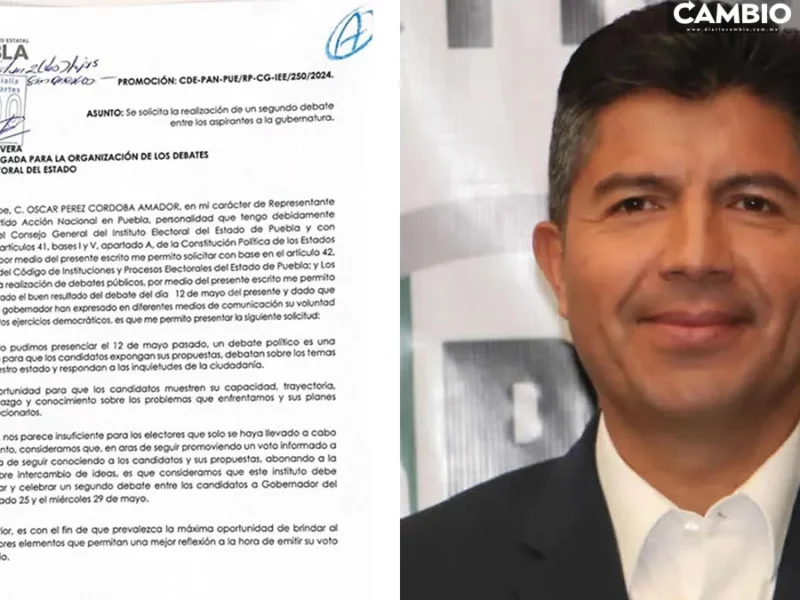 Formaliza Lalo Rivera ante el IEE un segundo debate vs Armenta y Fer Morales