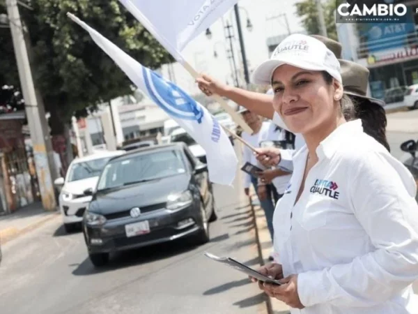 Lupita Cuautle se compromete a combatir contaminación del Atoyac y escasez de agua en San Andrés
