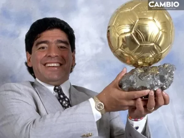 Subastarán el Balón de Oro que ganó Maradona en México 86