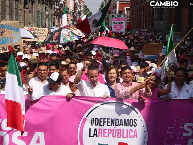 Morena pide al INE fiscalizar marcha de Marea Rosa tras asistencia de Lalo y Riestra (VIDEO)