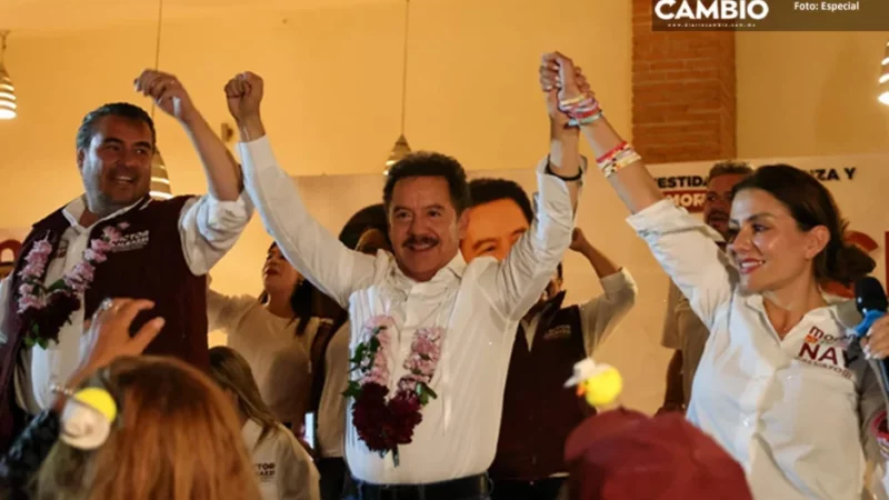 Llama Nacho Mier a poblanos a votar por candidatos de Morena el 2 de junio