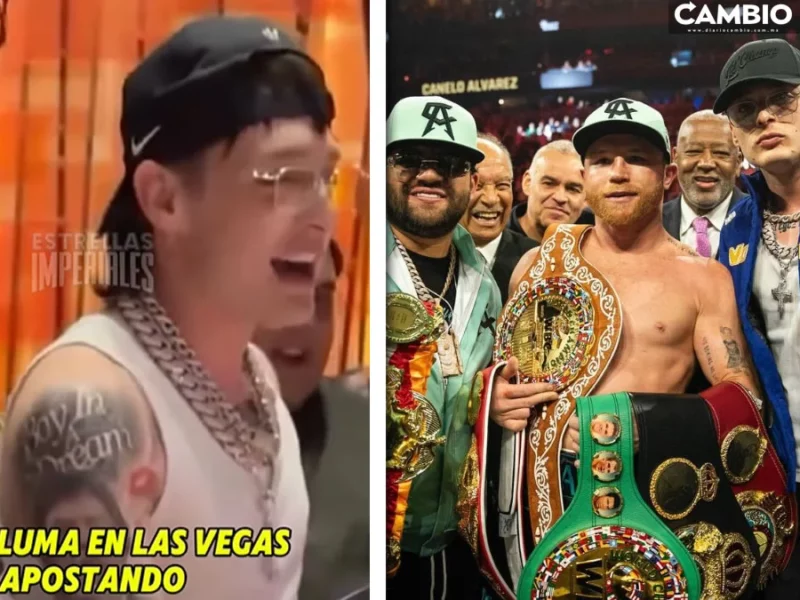 VIDEO: ¡No pierde el tiempo! Captan a Peso Pluma apostando en Las Vegas tras pelea de Canelo Álvarez