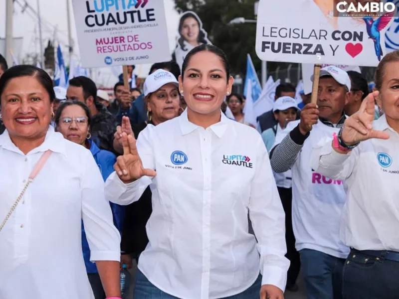 Lupita Cuautle realiza primer cierre de campaña en Tehuiloyocan