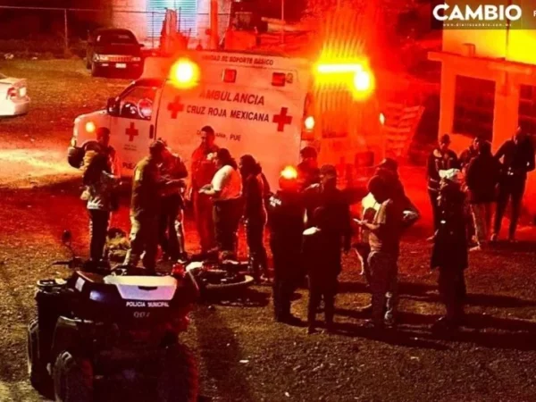 Adolescente ebrio choca motocicleta y resulta herido en Chignahuapan