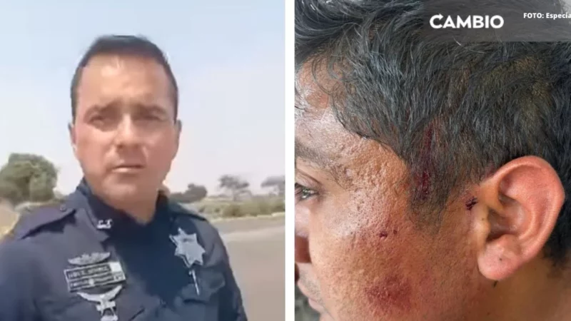 Policías de Amozoc extorsionan y golpean a conductor por no dar 'mordida'