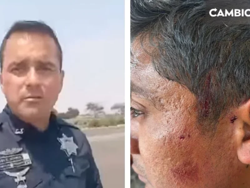 Policías de Amozoc extorsionan y golpean a conductor por no dar ‘mordida’ (VIDEO)