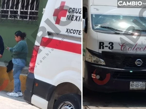 ¡Casi se desangra! Mujer apuñala a cafre de Ruta 3 en Xicotepec