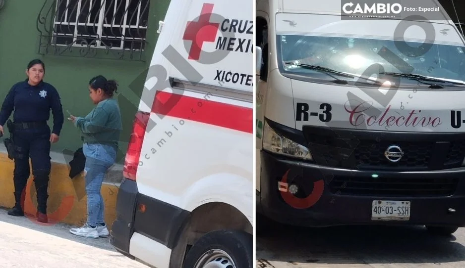 ¡Casi se desangra! Mujer apuñala a cafre de Ruta 3 en Xicotepec