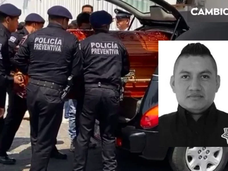 Le dan el último adiós a Manuel Cortés, policía que perdió la vida tras asalto