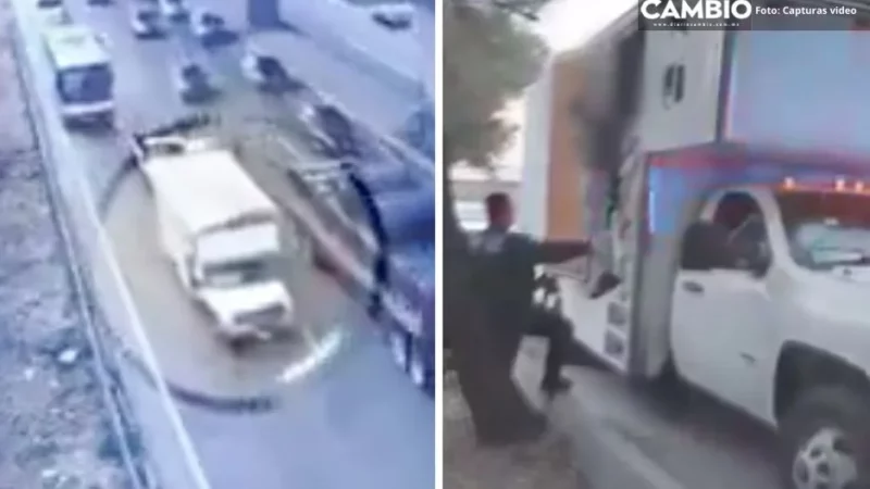 VIDEO: Así rescataron a víctima de secuestro exprés en Calzada Ignacio Zaragoza