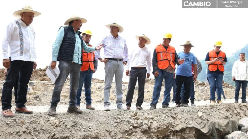 Sergio Salomón evalúa avance de obras de infraestructura en Teziutlán, Tlatlauquitepec y Zaragoza