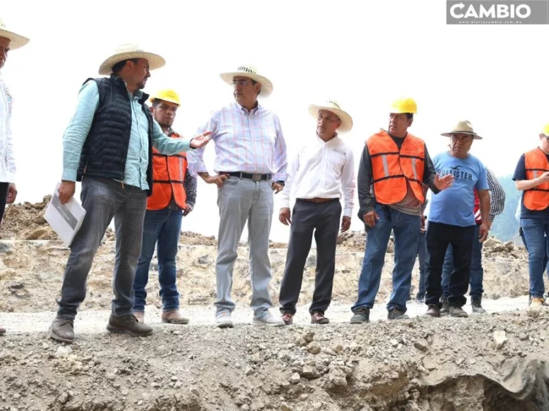 Sergio Salomón evalúa avance de obras de infraestructura en Teziutlán, Tlatlauquitepec y Zaragoza